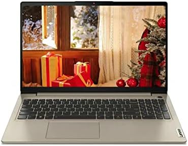 Lenovo IdeaPad 3 15.6" FHD (1920x1080) Anti-Glare Business Laptop, AMD Ryzen 5 5500U up to 2.1GHz, 6 Cores, 8GB RAM, 256GB SSD Storage, Bluetooth 5, WiFi, Windows 10, Sand, EAT Cloth