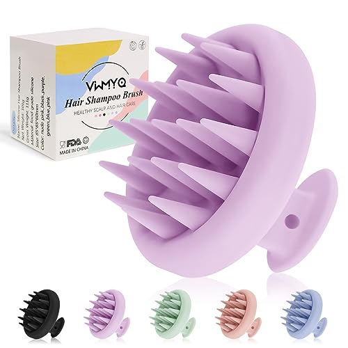 Soft Silicone Hair Scalp Massager Shampoo Brush, Upgraded Hair Scalp Scrubber for Dandruff Removal for Wet Dry Hair Scalp Brush Easily Reach the Root of Thick Curly Hair Scalp Massager Hair Growth