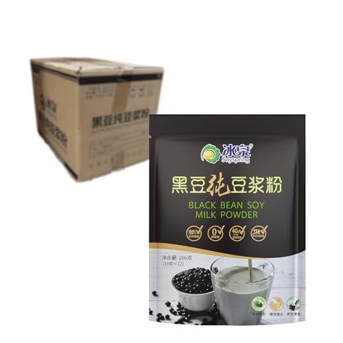 SOYSPRING - Leche de soja en polvo negra - (1 X 216 G)