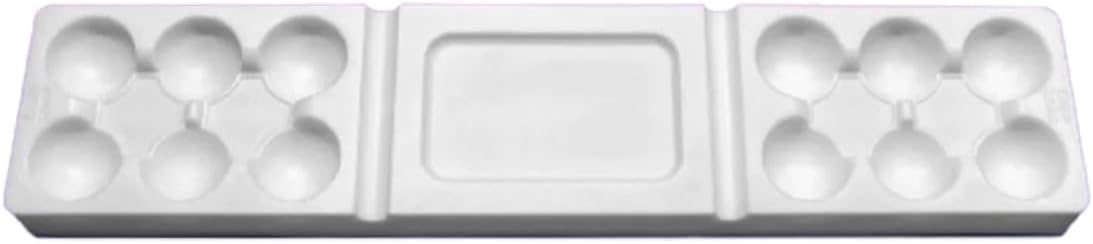 Turbo Dork Non-Stick Silicone Paint Palette, Large White