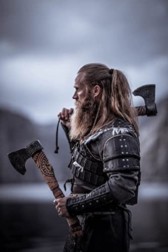 AX-7000-Custom-Gift-Forged-Carbon-Steel-Viking-Axe-with-Rose-Wood-Shaft-Viking-Bearded-Camping-Axe-AX-7000-AX-7000