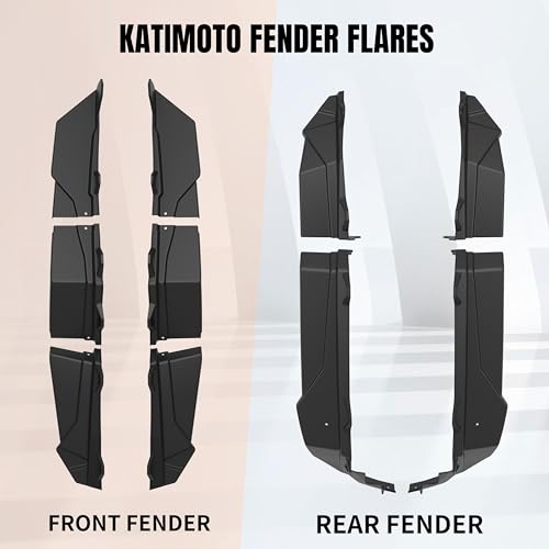 Image of XL Wider Front & Rear Fender Flares Kit for Polaris General 1000 /4 1000 16-25, Extended Mud Flares Mud Guards Mud Flaps Kit for Polaris General 1000 /4 1000 2016-2025 Accessories(OEM #2884220)