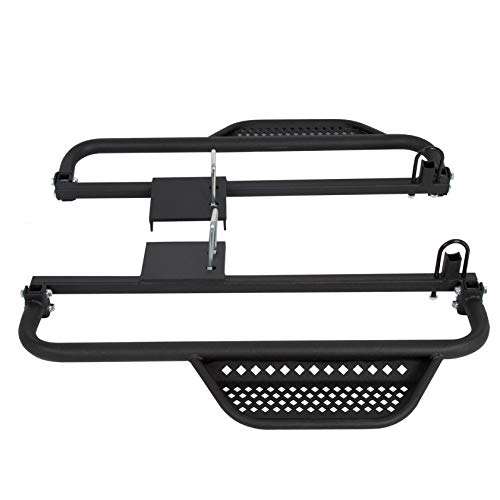 Kojem Running Boards W/Brackets Compatible with 2004-2008 Electric Club Car DS Golf Carts Only with 4 x 12-Volt Batteries Nerf Bars Black Steel Side Step