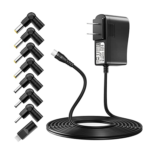 Zozo 10W 5V 2A 2000Ma Switching Ac/Dc Power Adapter Replacement Power Supply Cord Charger Multi Tips For Tablet Webcam Router Toys Recorder Tv Box Usb Hub Bluetooth Speaker And More Dc 5V Devices #TOP4