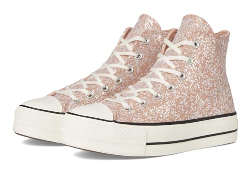 Converse Chuck Taylor All Star Lift Platform Glitter, Zapatillas Mujer, Dusty Cinder/Garca/Negro, 39.5 EU