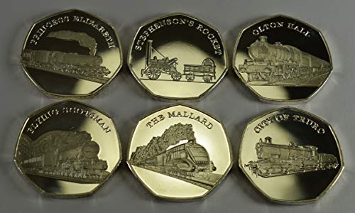 Superb Full Set of 'STEAM AND STEEL' Iconic Locomotives Commemorative Coins. Fine Silver. FLYING SCOTSMAN, THE MALLARD