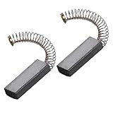 Serenophile Motor-Kohlebürsten 30 mm x 11 mm x 6 mm mit Federn für elektrische Waschmaschinen-Motorreparatur und Pendlerersatzteile, 2 Stück