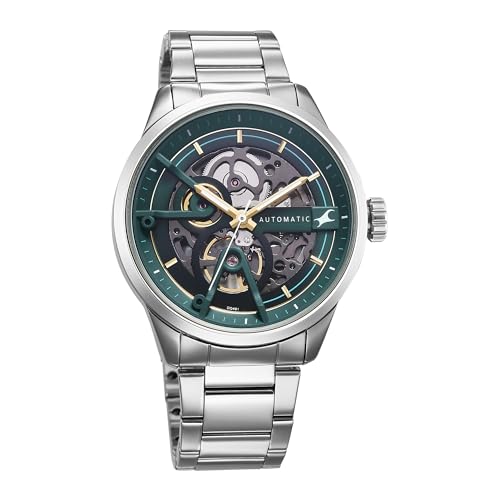 Fastrack Automatic 2.0 Green Dial Steel Watch - Image 3