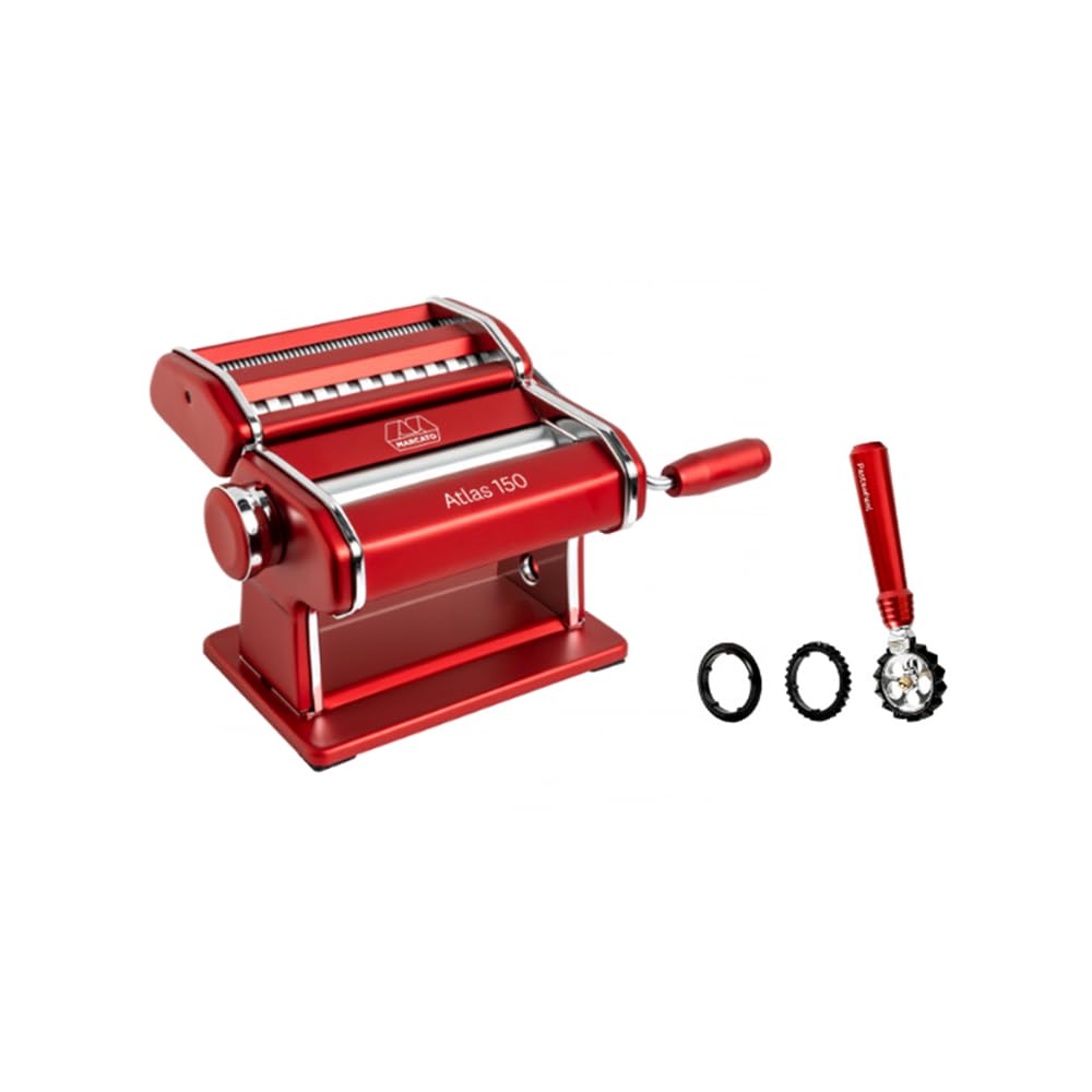 Atlas 150 Manual Pasta Maker with Pasta Cutter Wheel