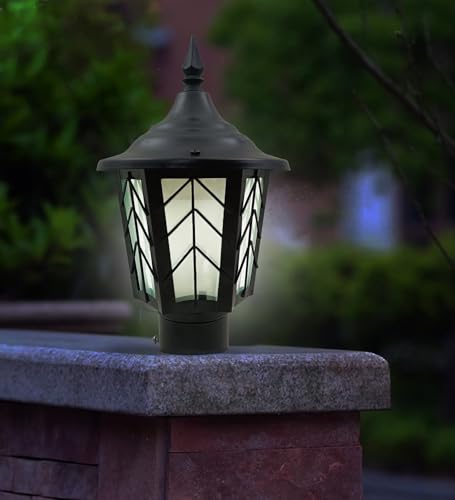 Image of SINOMAN Pillar Main Gate Light for Outdoor Fence Decorative Waterproof Post Lamp for Driveway Entrance, Boundary, Patio, Yard Lighting (GL 512, Pack of 1) Bulb Not Included