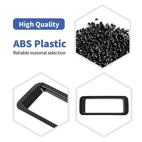 RT-TCZ for Silverado Armrest Tray Trim Cover Carbon Fiber for Chevy Silverado/Suburban/Tahoe 2014-2018 for GMC Sierra/Yukon 2014-2018 Black Carbon Fiber Grain Interior Accessories by RT-TCZ - Used condition - Image 4