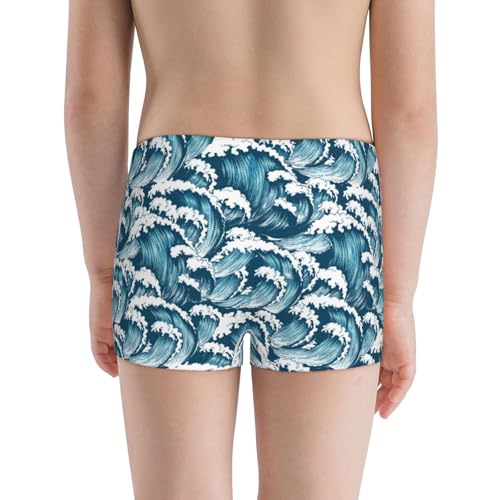 Boys' Cotton Boxer Brief Soft Underwear-Ocean Waves3