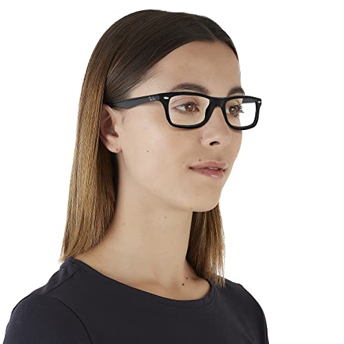 Ray-Ban Rx5228 Square Prescription Eyeglass Frames, Black/Demo Lens, 53 Mm #TOP5