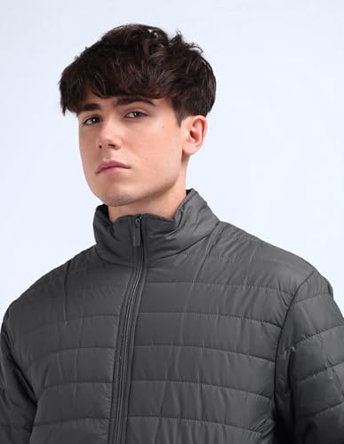 Image of Flying Machine Regular Fit Solid Padded Jacket