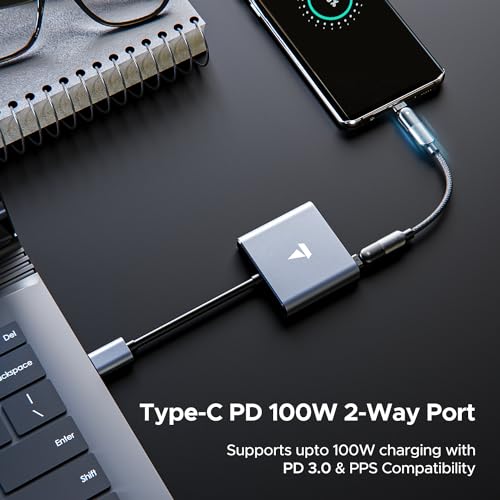 Image of boAt Swift Lynk Hub with Type-C PD 100W 2-Way Port, 4K HDMI Output, Durable Aluminium Alloy Build, USB 3,0 Supports 5GB Data sync, Type-C Expansion Hub, Universal Compatibility(Silver)