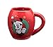 Vandor 89361 Disney Mickey Mouse Holiday 18 Ounce Oval Ceramic Mug, Red