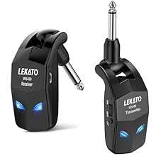 2.4ghz Uncompressed Signal:This wireless guitar system is 2.4GHz ISM frequency band,less than 5ms latency,low noise,low latency,more than 100 feet effective range.You are afforded the freedom to roam the stage for a truly dynamic performance 8 Hours ...