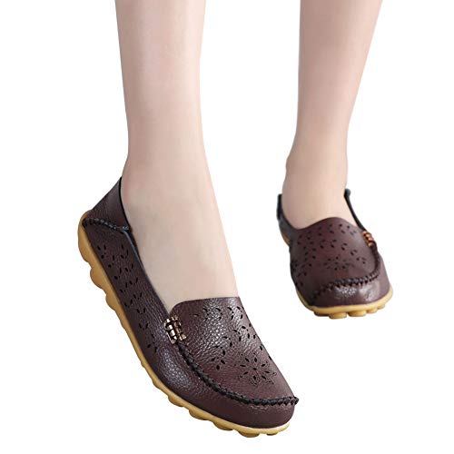 Alicegana Womens Loafers Shoes Casual: Slip on Flats Comfortable Ladies Dress Moccasins Driving Walking Penny Shoe - Thumbnail 5