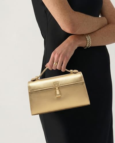 Image of Clutch Purses for Women - Small Purse Top Handle - Evening Bag - Adjustable Crossbody Handbag - Trendy PU Leather