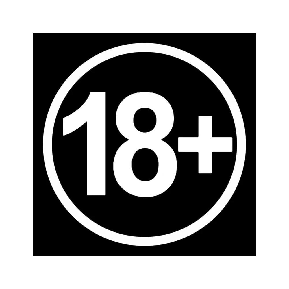 Vinyl Decal 18+ Car Sticker Waterproof Stickers On Truck Bumper Rear Window(White,10x10 cm)
