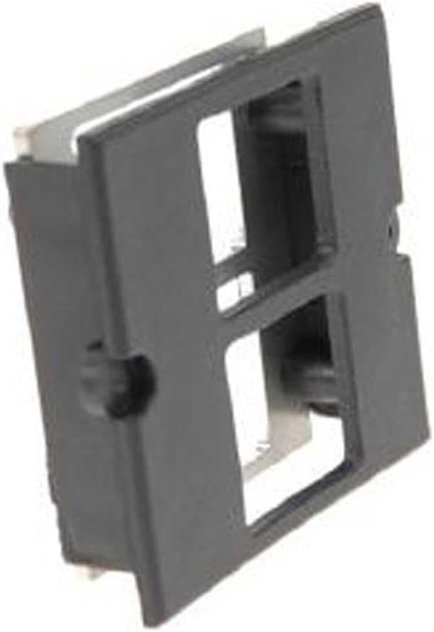 Bachmann Trains Modul 2x Keystone mit Metallhalterung 917.061 - Modul für Keystone Jack Datendose - Schwarz