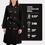 London Fog Women's Midi-Length Trench Coat