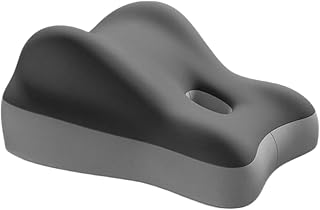 Rujowy Sweet Surrender Couples Pillow - 2025 New Cushion for Couples, Low Profile Wedge Pillow with Memory Foam, Waist & Neck Support, Multi-Position Comfort (Grey and Black)