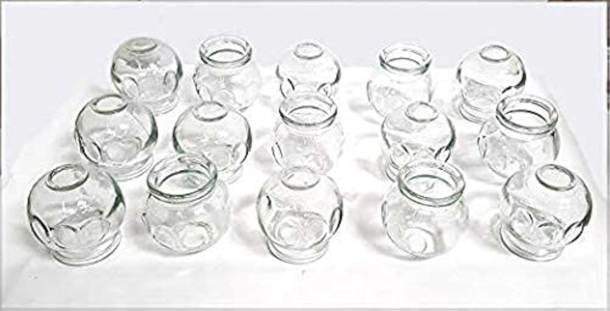 ACi Acupressure Vacuum Fire Glass Cupping Therapy Kit Pack of 16