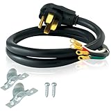 Eastman 5 Feet Electric Range Cord, 40 Amps 4-Prong Wire, 61272