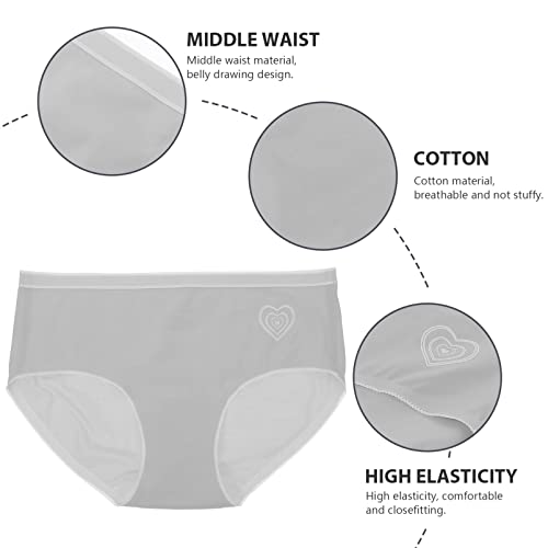 1 Unidade Roupa Interior Antibacteriana De Cintura Média Calcinha Higiênica Calças Femininas Para In