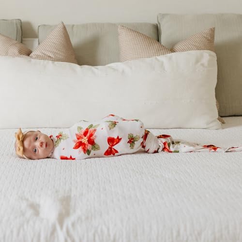 Image of Copper Pearl Swaddle Blankets for Newborns | Soft Stretchy Receiving Blankets for Boys and Girls | Large 46 x 46 Inch Baby Blankets | Lightweight and Breathable Swaddles | Holly Anne