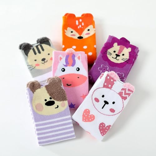 Knee High Socks for Girls, Fun Animal Design for Kids2