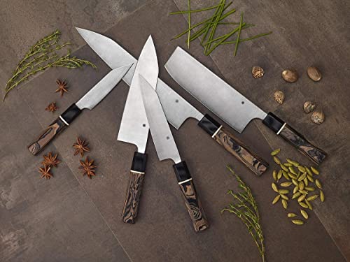 Spyderco Itamae Nakiri Premium Kitchen Knife With 7.28" Sus410 Super Blue Stainless Steel Blade And Burl G-10 Handle - Plainedge - K17Gpbnbk #TOP6