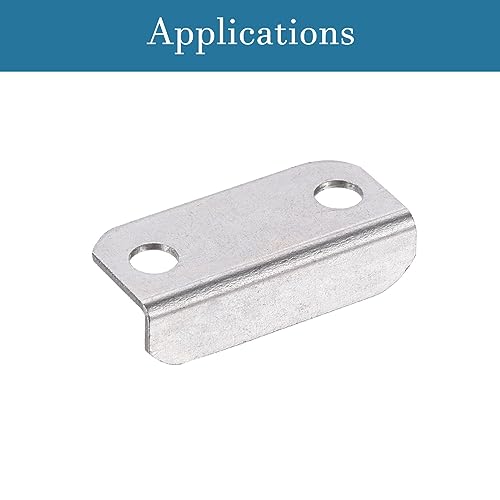 QUARKZMAN 29mm Schubladenschloss Schließblech x 5Stk Metall Angled für Heimbüro Kleiderschrank Schrank Schublade [Silber]