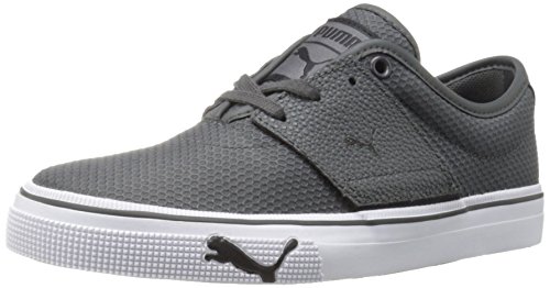 New Puma Men's El Ace Textured Sneaker Dark Shadow/Black 9.5
