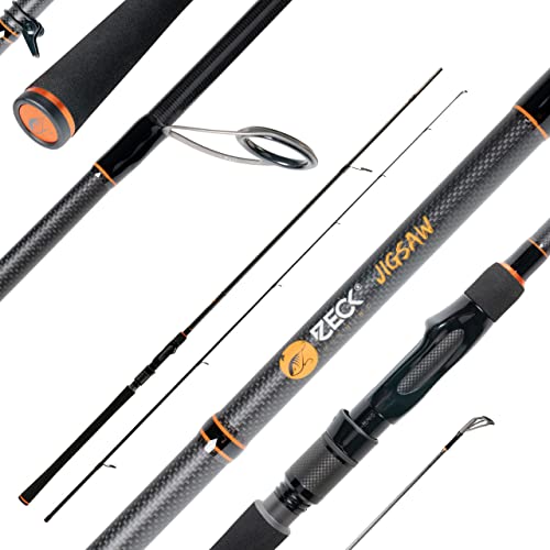 Zeck Jigsaw 2,70m 50g Spinnrute, Angelrute zum Jiggen & Faulenzen, Raubfischrute für Zander & Hechte, Jigrute für Gummifische