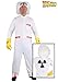 Fun Costumes Plus Size Adult Emmett Brown Costume Men's Back to The Future Doc Brown Outfit, BTTF Halloween Dress Up Science Jumpsuit 2X