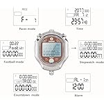 Stopwatch Timer, Digital Stop Watch with 0.01second & 0.001second Timing, Metal 10/100/400 Laps Memory, Rolilink Large dispaly Alarm Clock for Coach Sports Running Marathon - Image 3