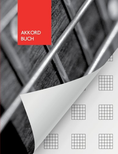 Akkord Buch: Gitarre - Grifftabellen Notizbuch | Tabulatoren | 110 Seiten | 21.59 x 27.94 cm