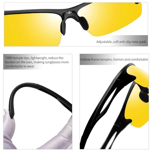 Polarized Sports Sunglasses Women Men Wrap Around Sun Glasses Driving Running Fishing Golf SY60144