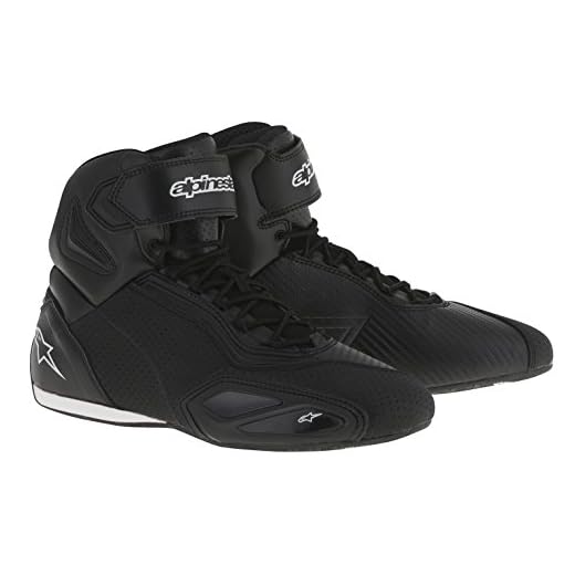 Motocicleta Alpinestars faster-2 zapatos con ranuras de ventilación aire – negro Reino Unido