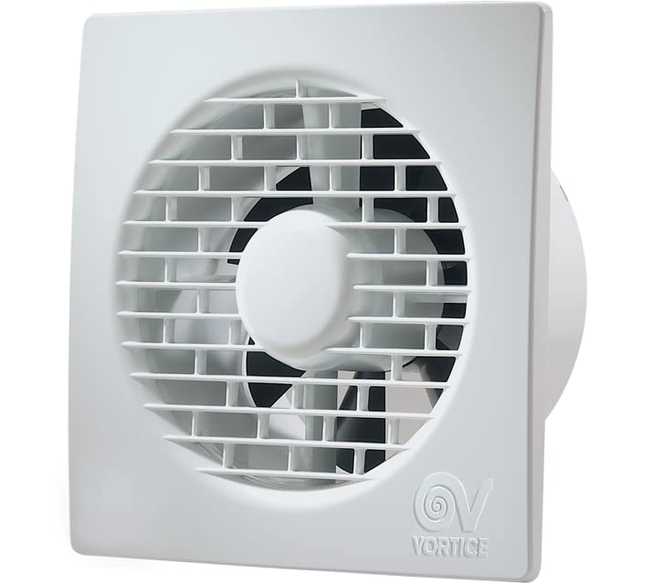 Vortice Aspiratore Elicoidale Ventilatore Punto Filo per ricambio aria bagno con valvola anti ritorno 220/240 V 50 Hz (11124 (Diametro Nominale Condotto 120 mm))