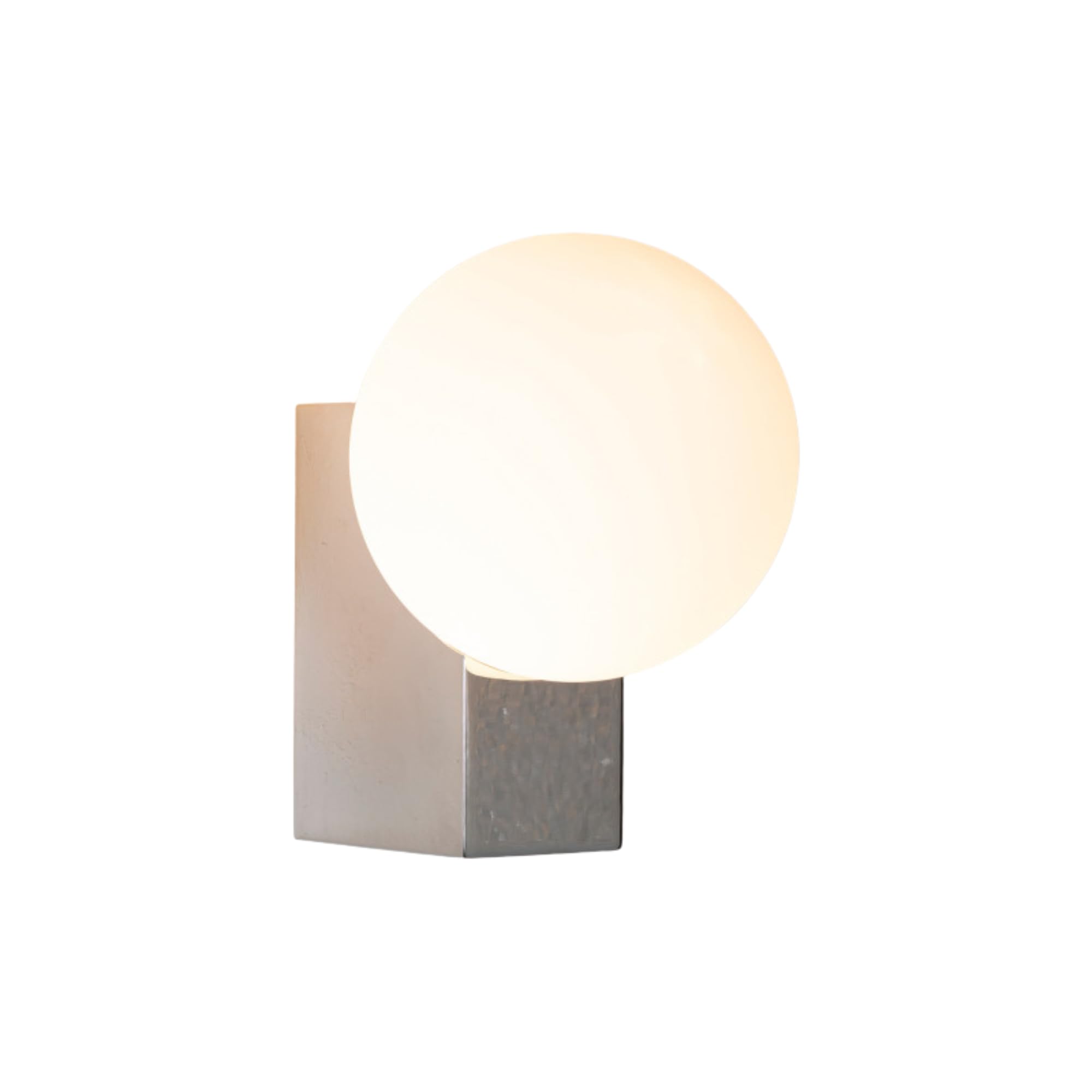 BARCELONA LED Applique Murale SIDERAL BARCELONA LED avec Boule en Verre Opalin, Lampe Murale Intérieure Minimaliste Moderne avec Base en Aluminium Chrome, G9 pour Chambre Salle de Bain Couloir Salon