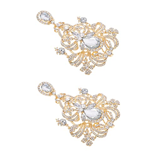 Broche couronne strass de mariage en cristal pour une coiffure ou robe de mariée de prestige