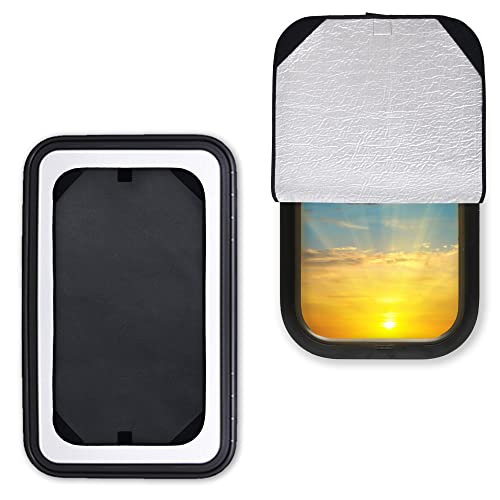 EcoNour RV Door Window Shade | Trailer RV Skylight Covering for Total UV Protection | Foldable...