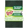 Scotch-Brite Heavy Duty Scour Pads, 24 Scouring Pads, Green Scrub Pads, Scouring Pad, Scrub Pads for Dishes, Best for the Kitchen, Garage and Outdoors