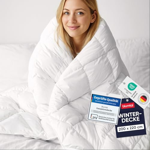 Blumtal Winterdecke 200x220 cm - Oeko-TEX zertifizierte Bettdecke 200x220...