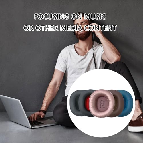 PIEXANGH 1 paire de coussinets de rechange doux pour casque A70 A71 - Éponges - Manchon en cuir respirant - Housse de coussin de rechange en éponge douce – vue 8