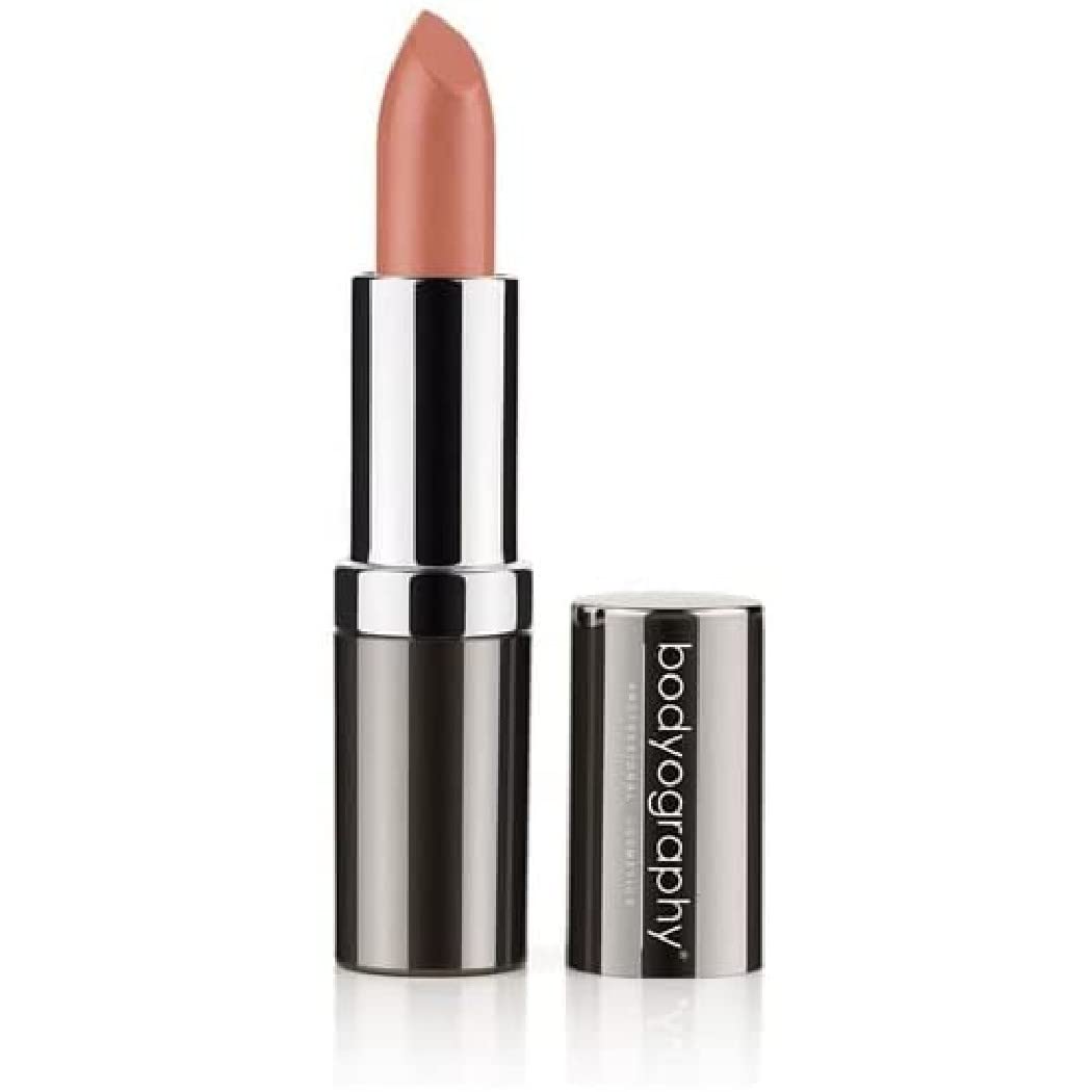 Bodyography Moisturizing Lipstick (Red China): Creamy True Red, Long-Wearing Hydrating Salon Makeup w/ Aloe Vera | Gluten-Free, Cruelty-Free, Paraben-Free