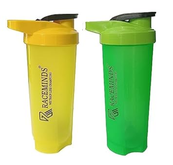 RACE MINDS Combo of Shaker and Sipper Gym Shaker/Protein Shaker/Shaker Bottle/Bottle for Gym sport/Shaker for Body Builders/Gym Accessories/Pack of 2Gym,protein shaker for workout